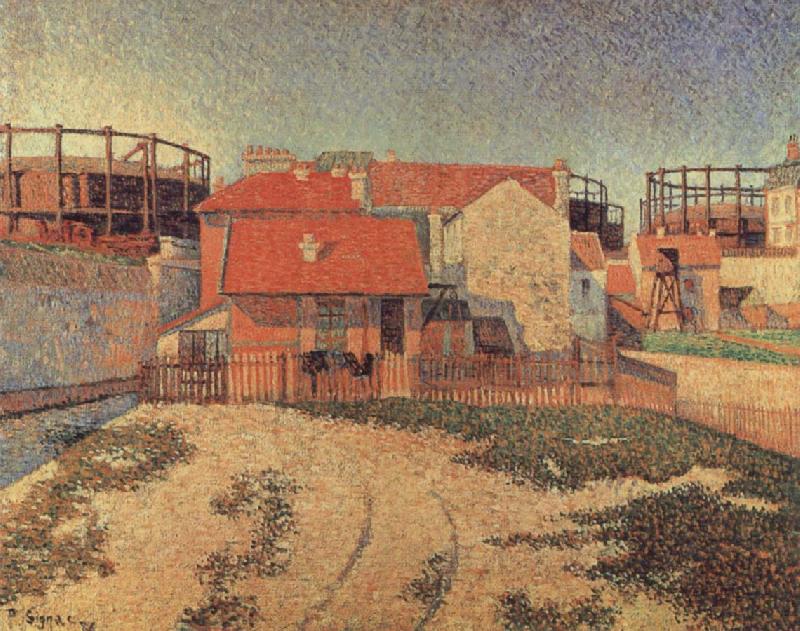 Paul Signac Gasometers at Clichy France oil painting art